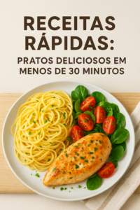 ## Introdução às Receitas Rápidas Vivemos uma rotina agitada, e muitas vezes falta tempo para preparar um bom prato. As **receitas rápidas** surgem como uma solução eficiente para quem deseja comer bem sem passar horas na cozinha. Neste post, vamos explorar várias opções saborosas que podem ser preparadas em menos de 30 minutos, garantindo praticidade e saúde no dia a dia. ## 1. Salada Mediterrânea Rápida ### Ingredientes - 2 xícaras de alface picada - 1/2 xícara de tomate-cereja - 1/2 xícara de pepino em cubos - 1/2 xícara de azeitonas pretas - 100g de queijo feta - Azeite, sal e pimenta a gosto ### Modo de Preparo Para preparar esta deliciosa salada, basta misturar todos os ingredientes em uma tigela grande. Regue com um fio de azeite e tempere com sal e pimenta a gosto. Essa opção é perfeita para um almoço leve ou um lanche. ## 2. Macarrão ao Alho e Óleo ### Ingredientes - 250g de macarrão (tipo espaguete) - 4 dentes de alho picados - 4 colheres de sopa de azeite - Pimenta calabresa a gosto - Queijo parmesão ralado ### Modo de Preparo Cozinhe o macarrão em água salgada até ficar al dente. Em uma frigideira, aqueça o azeite e adicione o alho picado, fritando até dourar. Misture o macarrão cozido na frigideira e adicione a pimenta e o queijo parmesão. Sirva quente e aproveite! ## 3. Omelete de Espinafre e Tomate ### Ingredientes - 4 ovos - 1 xícara de espinafre fresco - 1/2 xícara de tomate picado - Sal e pimenta a gosto ### Modo de Preparo Bata os ovos em uma tigela e adicione o espinafre e o tomate picado. Tempere com sal e pimenta. Em uma frigideira antiaderente, despeje a mistura e cozinhe até que os ovos estejam firmes. Uma opção nutritiva e cheia de sabor! ## 4. Wrap de Frango com Abacate ### Ingredientes - 2 tortilhas de trigo - 200g de peito de frango cozido e desfiado - 1/2 abacate fatiado - Alface, tomate e maionese a gosto ### Modo de Preparo Em uma tortilha, coloque o frango desfiado, o abacate, alface, tomate e maionese. Enrole como um wrap e corte ao meio. Uma refeição prática para um lanche ou jantar. ## Dicas para Receitas Rápidas - Planeje suas refeições para evitar improvisos. - Tenha sempre ingredientes básicos à mão como massas, ovos e verduras. - Utilize panelas e utensílios que acelerem o processo de cozimento. ### Conclusão As **receitas rápidas** são ideais para quem vive na correria, mas não quer abrir mão de uma alimentação gostosa e saudável. Experimente essas opções e descubra como é fácil cozinhar bem em pouco tempo!