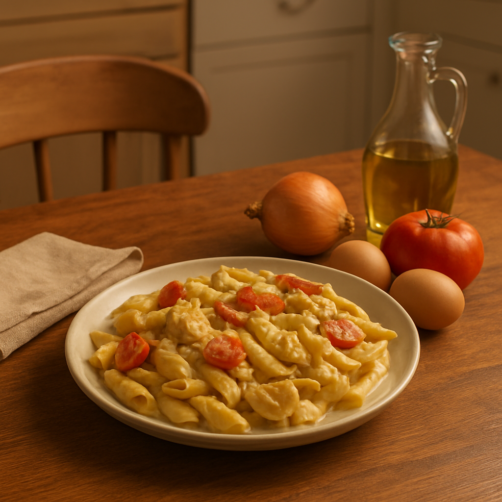 Antes de pensar em pedir delivery ou passar muito tempo na cozinha, vale lembrar que uma receita de jantar rápido com poucos ingredientes pode ser exatamente o que faltava na sua rotina. Quando a fome aperta no fim do dia, o ideal é encontrar uma solução prática, econômica e gostosa — sem exigir técnicas complicadas nem uma lista enorme de compras. Neste post, você vai descobrir como montar um jantar simples, equilibrado e eficiente para resolver a refeição da noite com menos esforço.A proposta aqui é facilitar a vida de famílias e trabalhadores que chegam cansados e precisam de uma alternativa realista para o jantar. Em vez de depender de pratos elaborados, você vai aprender a usar ingredientes básicos, reaproveitar alimentos da geladeira e organizar o preparo de forma inteligente. Se você também gosta de soluções rápidas para o dia a dia, confira nosso conteúdo relacionado sobre cardápio econômico para a semana e veja mais ideias para planejar refeições simples.A seguir, veja como essa receita de jantar rápido com poucos ingredientes pode ser adaptada à sua rotina, quais combinações funcionam melhor e como deixar tudo pronto em poucos minutos. Para se inspirar em boas práticas de alimentação equilibrada, vale consultar também fontes de autoridade como o Guia Alimentar para a População Brasileira, do Ministério da Saúde, que incentiva refeições caseiras e mais naturais.Por que apostar em uma receita de jantar rápido com poucos ingredientesEscolher uma receita de jantar rápido com poucos ingredientes é uma estratégia prática para noites corridas. Em vez de perder tempo pensando no que cozinhar, você usa o que já tem em casa e prepara uma refeição que realmente mata a fome. Isso reduz desperdícios, economiza dinheiro e evita o estresse de cozinhar algo muito elaborado depois de um dia cheio.Para famílias, esse tipo de jantar ajuda a manter a rotina organizada sem complicar a noite. Para trabalhadores, é uma forma de ganhar tempo e ainda assim comer bem. A grande vantagem é que poucos ingredientes não significam pouca qualidade: com combinações inteligentes, é possível fazer pratos saborosos, nutritivos e bem apresentados.Entre os principais benefícios de uma receita prática estão: Menor tempo de preparo; Redução de custos com compras; Mais facilidade para improvisar com o que já existe na despensa; Menos sujeira na cozinha; Mais chance de manter uma alimentação caseira.Se o objetivo é resolver o jantar sem dor de cabeça, vale pensar em pratos com base simples: ovos, arroz, macarrão, frango desfiado, legumes, queijo, tomate e temperos básicos. Essas combinações costumam render bem e agradar diferentes gostos. Para mais ideias de refeições práticas, confira também nosso artigo sobre jantar leve e rápido.Como montar um jantar simples com o que você já tem em casaUma boa receita de jantar rápido com poucos ingredientes começa com planejamento básico. Você não precisa montar um menu complexo; basta olhar a geladeira, identificar os itens disponíveis e escolher uma base que combine com eles. O segredo está em trabalhar com ingredientes versáteis e técnicas simples de preparo.Uma fórmula prática para montar o jantar é:1. Escolha a base: arroz, macarrão, pão, batata ou cuscuz; 2. Adicione uma proteína: ovos, frango, queijo, atum ou carne moída; 3. Inclua legumes ou verduras: tomate, cenoura, milho, abobrinha, cebola ou cheiro-verde; 4. Finalize com temperos: alho, sal, pimenta, azeite, orégano e páprica; 5. Sirva de forma simples: prato único, sanduíche quente, omelete recheada ou refogado.Essa lógica facilita muito a rotina de quem quer resolver a dúvida do jantar sem complicação. Por exemplo, um macarrão com alho, óleo, tomate e queijo já entrega sabor e praticidade. Outra opção é uma omelete com legumes e uma salada rápida, ideal para quem quer algo leve e funcional.A vantagem desse modelo é que ele permite adaptações. Se faltar um ingrediente, você troca por outro semelhante e mantém a proposta da refeição. Isso faz da receita de jantar rápido com poucos ingredientes uma excelente solução para o cotidiano, principalmente quando o tempo é curto e a fome é grande.Receita de jantar rápido com poucos ingredientes: opção prática para hojeAgora que você já entendeu a lógica, vamos à parte mais útil: uma receita de jantar rápido com poucos ingredientes que pode ser feita em cerca de 20 minutos. A sugestão é um macarrão cremoso com frango e tomate, uma opção simples, econômica e muito aceita por adultos e crianças.Ingredientes 250 g de macarrão de sua preferência; 1 xícara de frango desfiado; 2 tomates picados; 1/2 cebola picada; 2 colheres de sopa de requeijão ou creme de leite; 1 colher de sopa de azeite; Sal e pimenta a gosto; Cheiro-verde para finalizar.Modo de preparo1. Cozinhe o macarrão em água e sal até ficar al dente. 2. Enquanto isso, aqueça o azeite e refogue a cebola até dourar. 3. Acrescente o frango desfiado e os tomates picados. 4. Tempere com sal e pimenta e mexa por alguns minutos. 5. Adicione o requeijão ou creme de leite para deixar o molho cremoso. 6. Misture o macarrão ao molho e finalize com cheiro-verde.Pronto: em poucos passos, você tem um jantar simples, saboroso e com ingredientes acessíveis. Se quiser variar, pode trocar o frango por atum, sardinha ou legumes salteados. Isso mantém a proposta de uma receita de jantar rápido com poucos ingredientes sem cair na monotonia.Uma dica importante é deixar alguns itens já separados na geladeira ou na despensa. Assim, quando o relógio apertar, você só precisa montar a receita. Para mais alternativas, veja nosso conteúdo sobre receitas fáceis para o dia a dia.Dicas para economizar tempo e ainda comer bem no jantarPara quem vive na correria, a melhor receita de jantar rápido com poucos ingredientes é aquela que também ajuda a economizar tempo e energia. Isso significa adotar pequenos hábitos que tornam a cozinha mais prática durante a semana. Com algumas mudanças simples, você pode transformar a hora do jantar em um momento menos cansativo e mais funcional.Uma das primeiras dicas é manter uma lista curta de ingredientes coringa. Alimentos como ovos, arroz, macarrão, legumes congelados, molho de tomate, queijo e frango desfiado rendem várias combinações diferentes. Com isso, você evita compras desnecessárias e sempre tem uma solução rápida à mão.Outra estratégia útil é fazer pré-preparo. Por exemplo: Cozinhar frango e desfiar para usar em outras receitas; Lavar e picar legumes no início da semana; Separar porções de arroz e feijão já prontos; Deixar temperos básicos organizados e acessíveis.Também vale apostar em pratos únicos, que reduzem a louça e aceleram o processo. Omeletes, massas, tortas simples e refogados são ótimos exemplos. Além disso, usar uma receita de jantar rápido com poucos ingredientes ajuda a manter o foco naquilo que realmente importa: alimentar bem a família sem perder tempo.Se você deseja aprofundar a organização da rotina alimentar, leia também nosso artigo sobre como montar refeições econômicas. Assim, você amplia seu repertório e facilita ainda mais a semana.Perguntas comuns sobre jantar simples e rápidoQuando o assunto é jantar simples, muitas pessoas têm as mesmas dúvidas: o que fazer com pouco tempo, como agradar a família e como evitar sempre cair nas mesmas receitas. Uma receita de jantar rápido com poucos ingredientes resolve boa parte desses problemas justamente porque é adaptável e prática.Uma dúvida comum é se esse tipo de jantar pode ser nutritivo. A resposta é sim, desde que você combine bem os grupos alimentares. Inclua uma fonte de proteína, algum carboidrato e, se possível, legumes ou verduras. Assim, a refeição fica mais completa e equilibrada.Outra pergunta frequente é como variar o cardápio sem gastar muito. A resposta está na troca inteligente de ingredientes. Um dia você usa macarrão, no outro arroz; hoje frango, amanhã ovo ou atum. Essa lógica permite manter a rotina sem cair na repetição.Também é comum perguntar se vale a pena cozinhar mesmo com pressa. Na prática, uma receita de jantar rápido com poucos ingredientes costuma sair mais barata, saudável e satisfatória do que pedir algo pronto com frequência. Além disso, você controla melhor o sal, o óleo e a qualidade dos ingredientes.Se o seu objetivo é resolver a dúvida do jantar com praticidade, foque em receitas simples, versáteis e que façam sentido para sua realidade. O melhor jantar é aquele que cabe no tempo, no bolso e na rotina da casa.